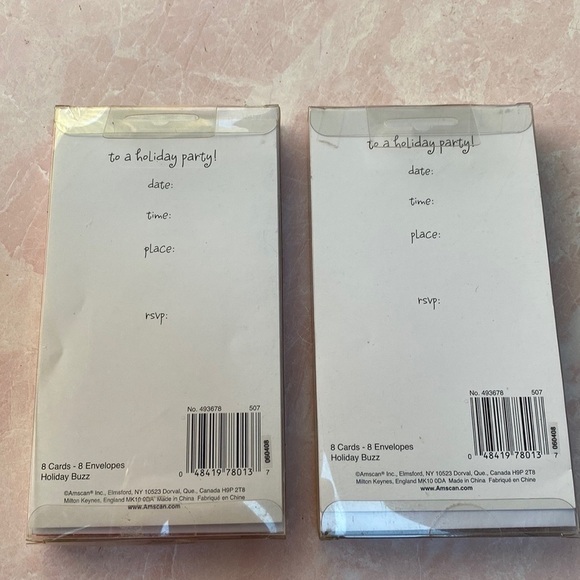 Y2K NIB “Holiday Buzz” Ornament Invitations Set of 2 (16 total) - Picture 7 of 8